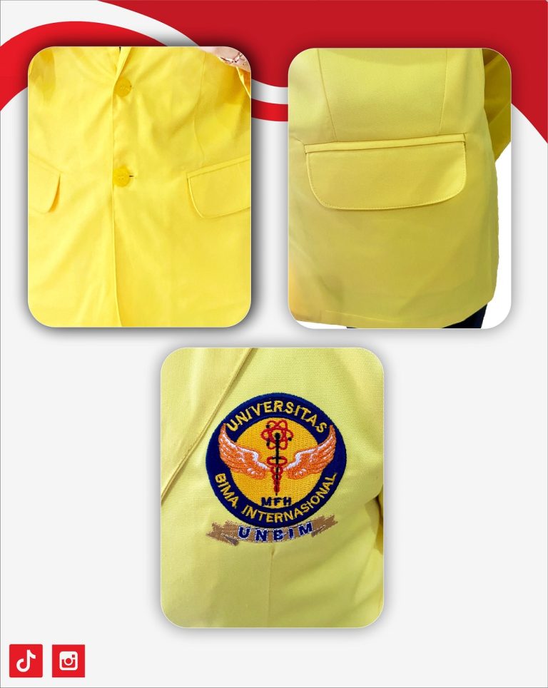 jas almamater kuning di tebing tinggi