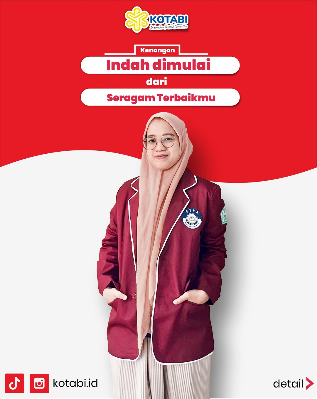 tempat custom jas almamater di bekasi