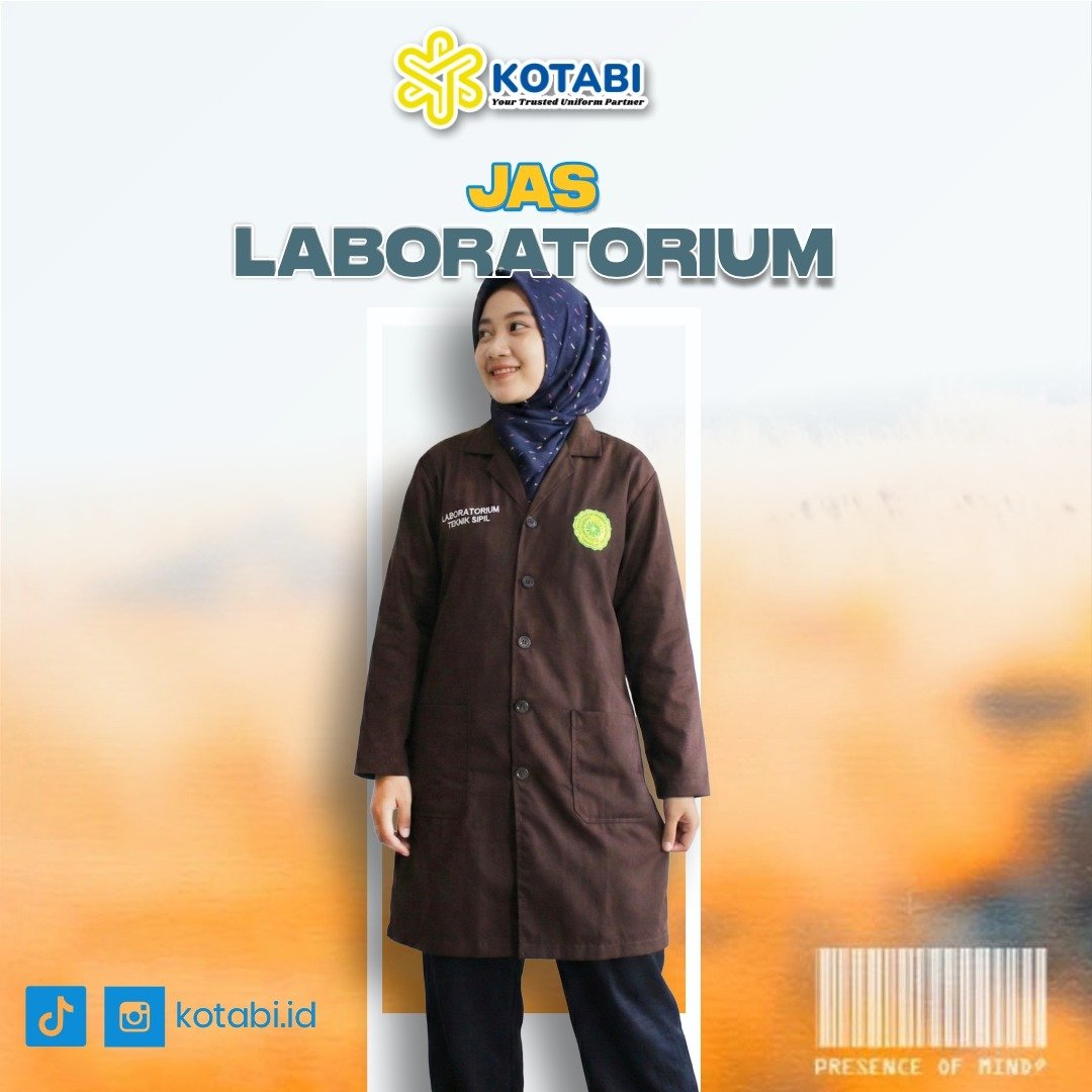 jas lab coklat teknik