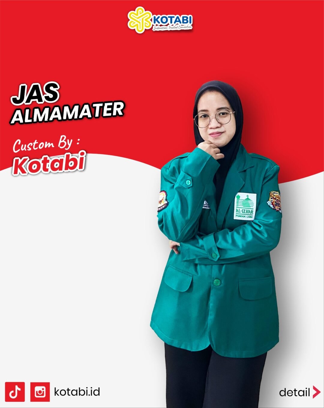 Jual jas almamater di Jakarta