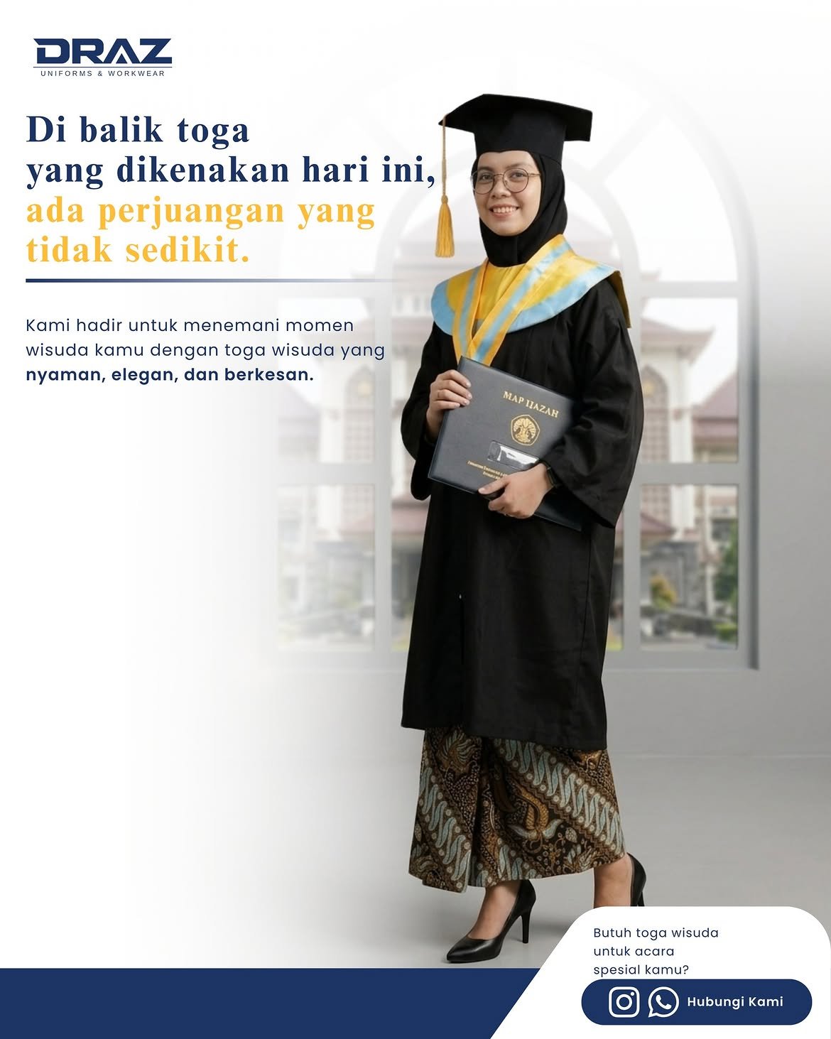 🎓✨ Di balik toga yang dikenakan hari ini, ada perjuangan yang tidak sedikit.Ada malam-malam pan