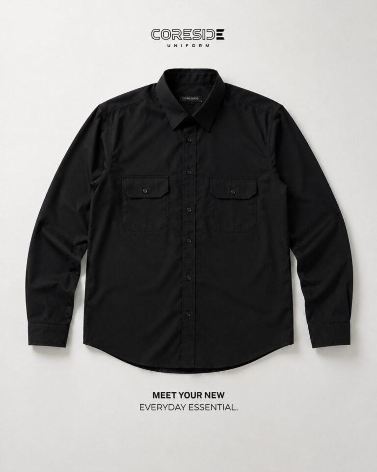Satu warna, banyak cerita.The Black Shirt built for your everyday.#kemejahitam #coreside #coresi