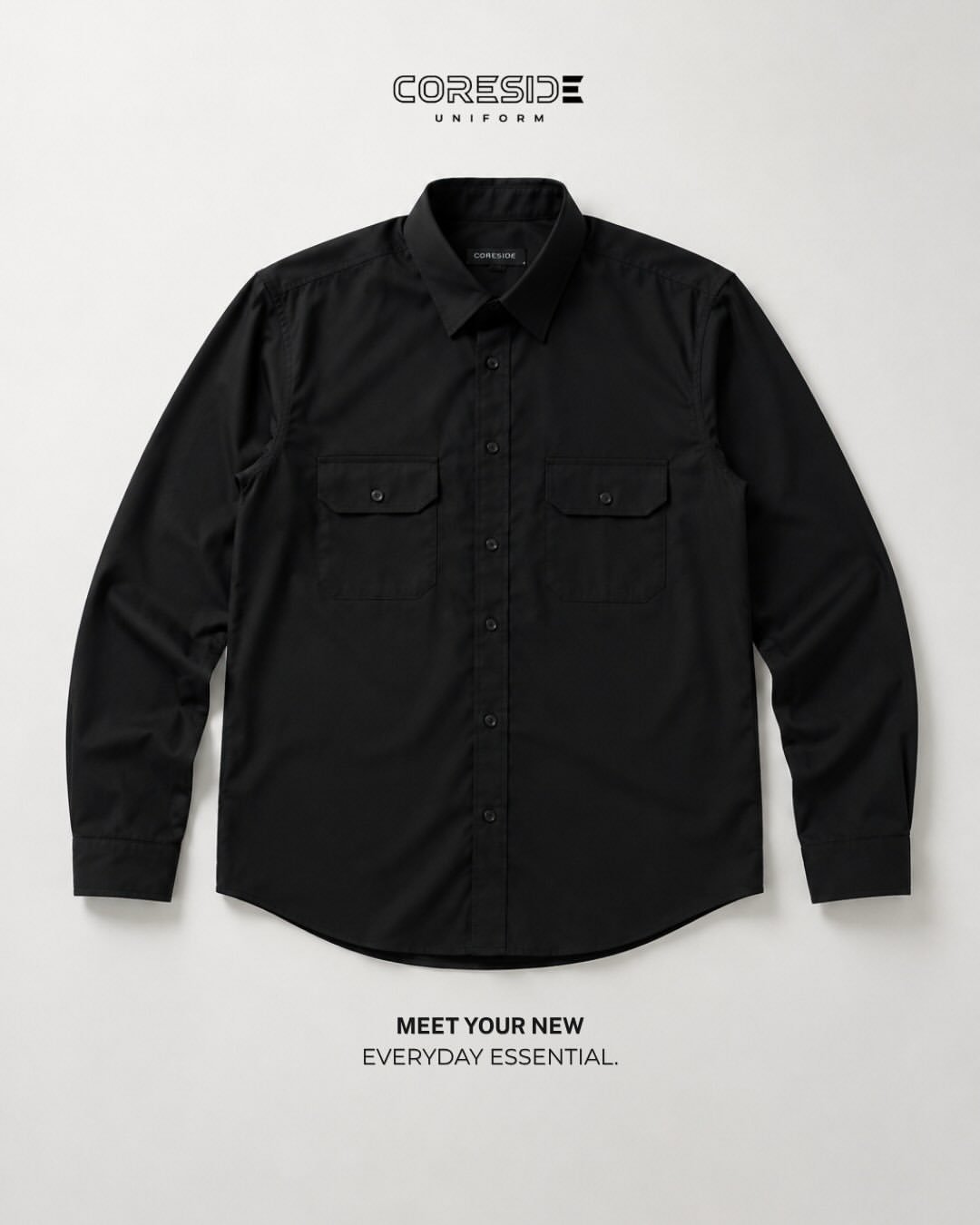 Satu warna, banyak cerita.The Black Shirt built for your everyday.#kemejahitam #coreside #coresi