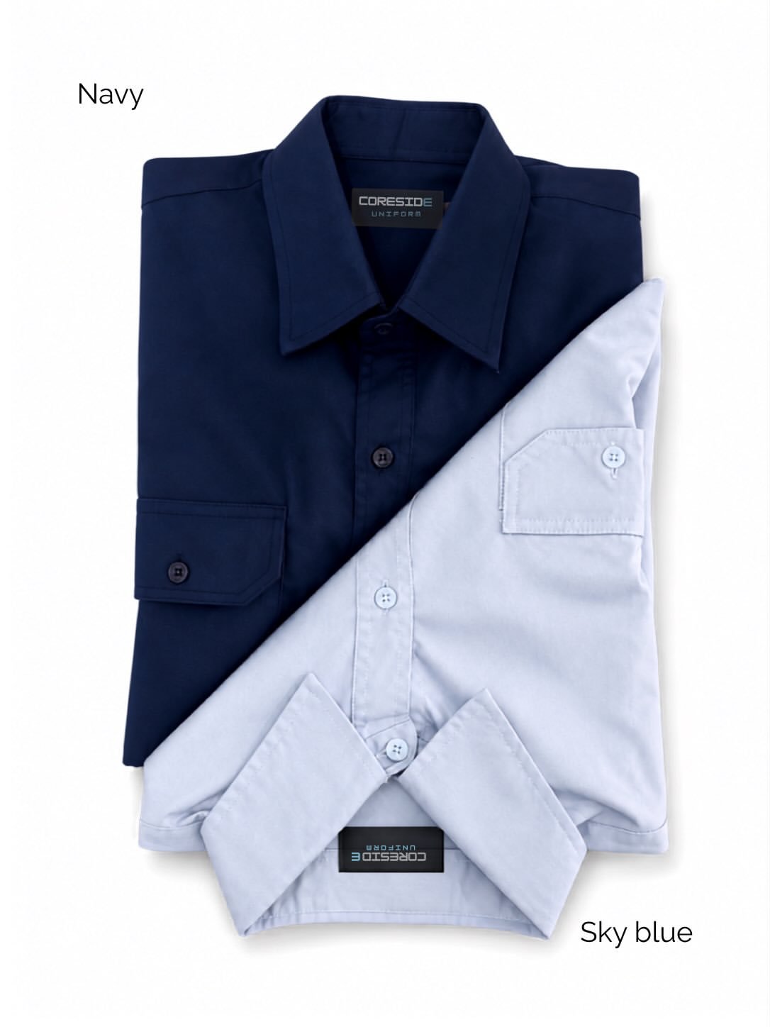 Untuk kamu yang suka tampilan clean dan profesional. Cream, Light Grey, Navy, or Sky blue, mana (1)